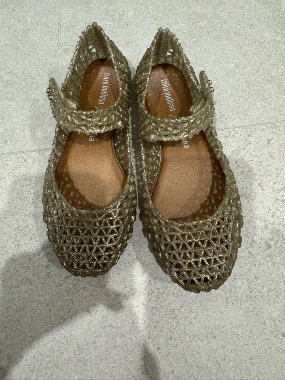 Mini Melissa shoes - gold 12
